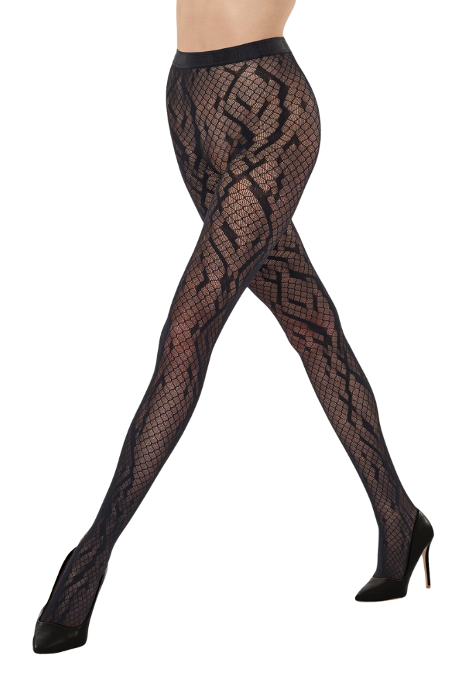 Python Net strømpebukser - sort